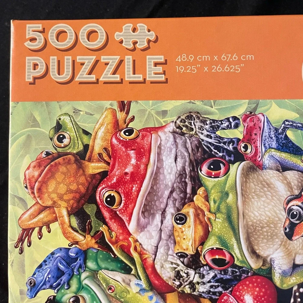 Cobble Hill Puzzle Company Frog Pile Puzzle - Picture 3 of 3
